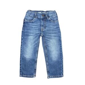 OshKosh B'gosh Toddler Boys 2T Straight Leg Blue Jeans Adjustable Waist